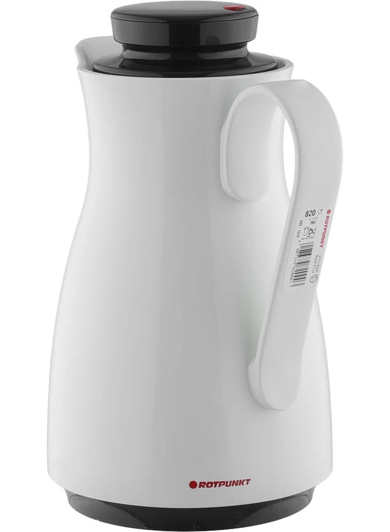 ROTPUNKT Thermos, 1 liter, inner material thermal glass - black and white - Image 2