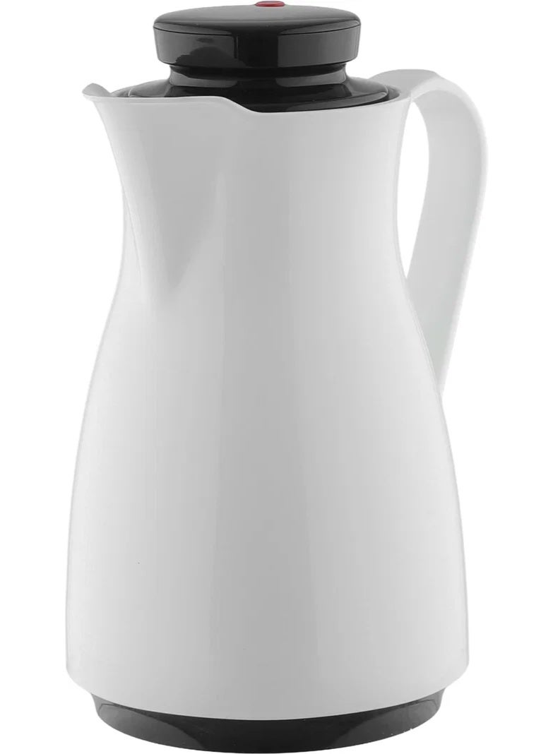 ROTPUNKT Thermos, 1 liter, inner material thermal glass - black and white - Image 3