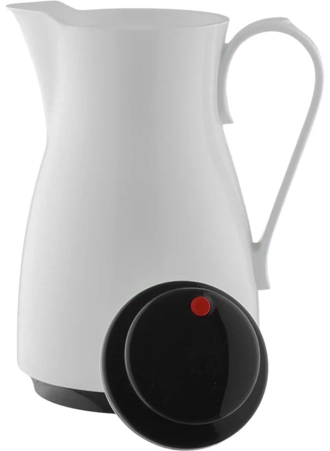 ROTPUNKT Thermos, 1 liter, inner material thermal glass - black and white - Image 4