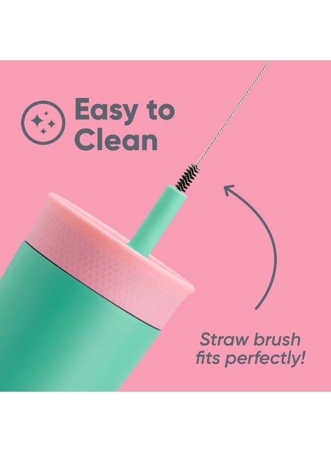 Owala Kids Insulation Stainless Steel Tumbler with Spill Resistant Flexible Stra - Image 5