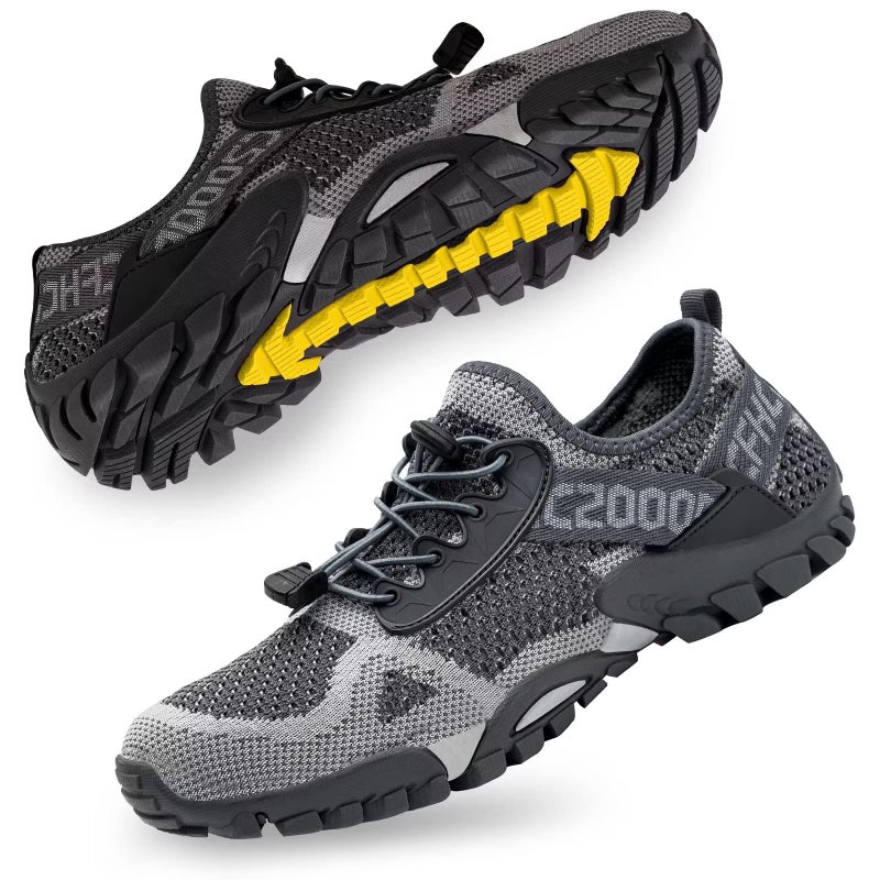Water Shoes Women Men Quick Drying Barefoot Beach Pool River Swim Shoes for Surf Boating Kayaking Ultimate Gray
