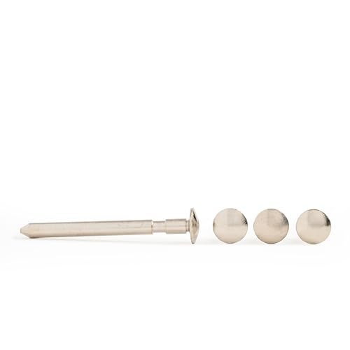 Pinewood Pro PRO Steel Super Speed Axles | Set of 4 | Two Grooves per axle for Reduced Friction | Slightly Oversized to Reduce Wobble | Polished and Nickel Plated for Speed - Image 2