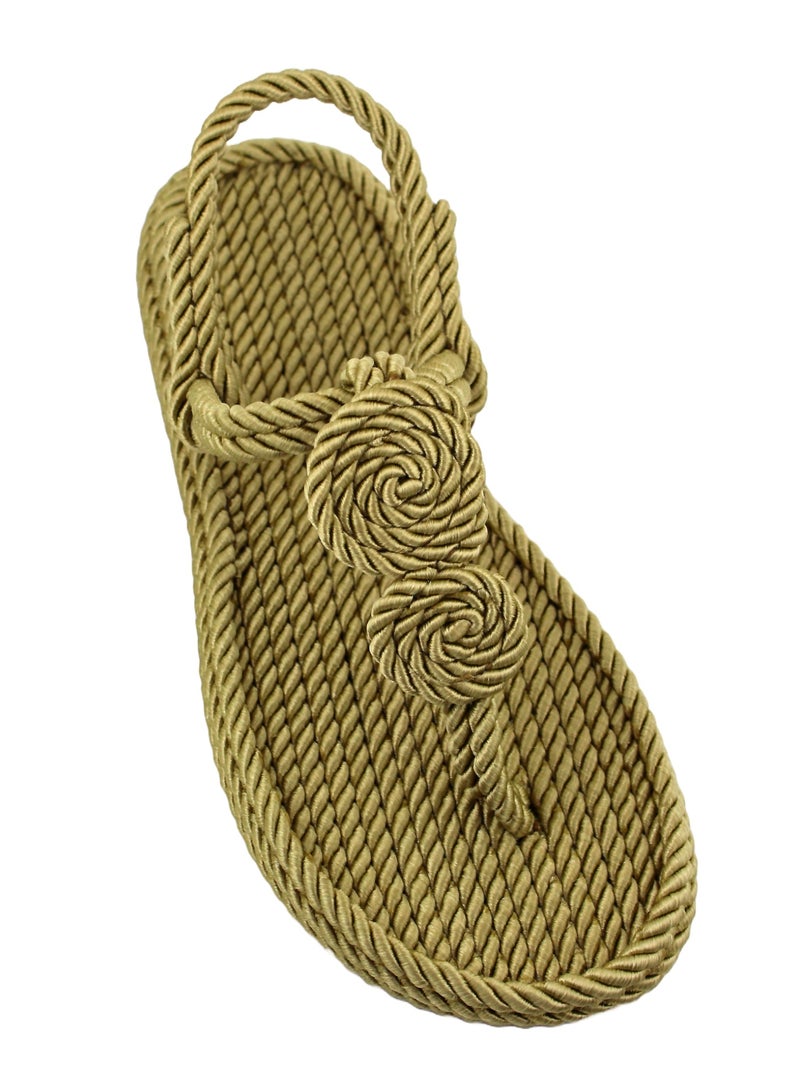 Rope Sandals Nomads Circle - Pesto Beige