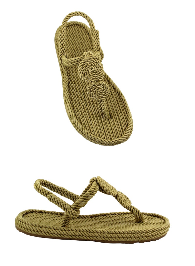 Rope Sandals Nomads Circle - Pesto Beige