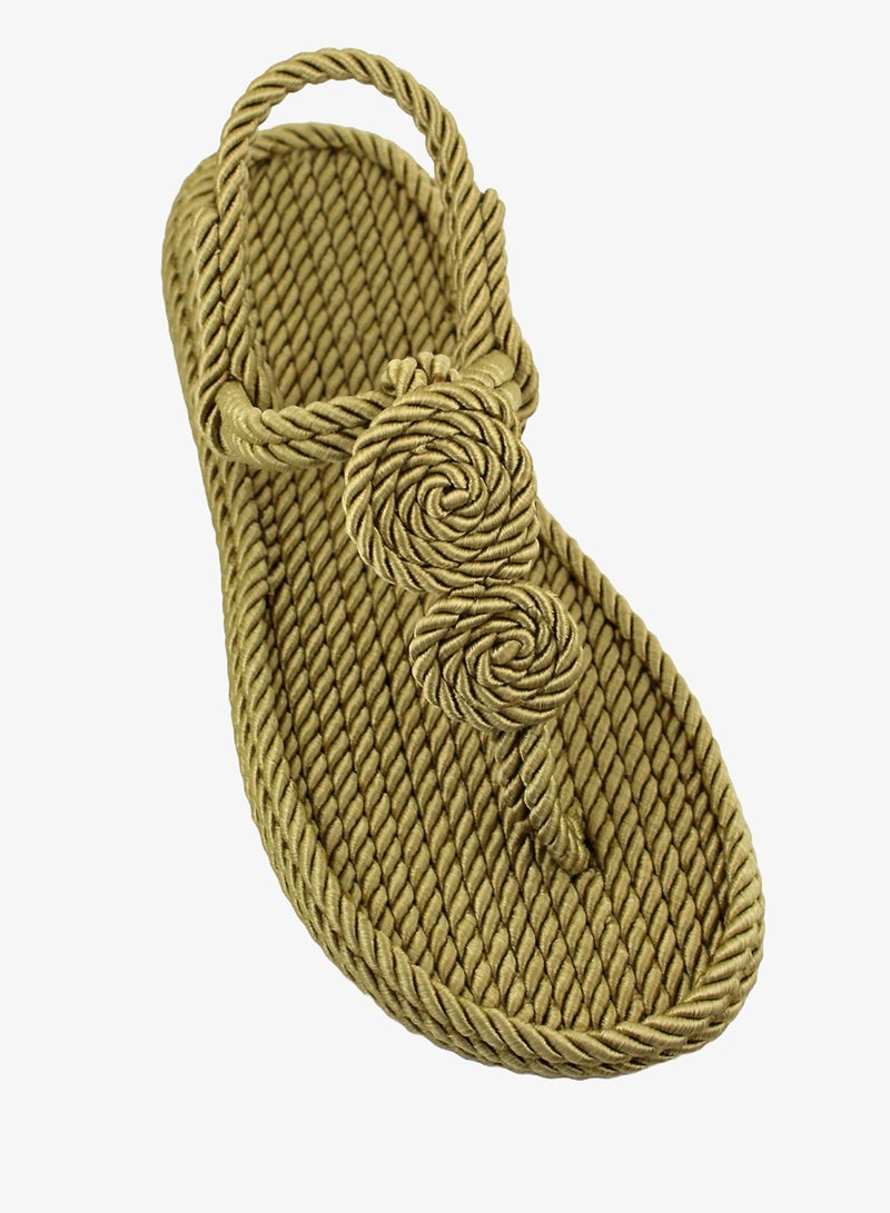 Mumka Rope Sandals Nomads Circle - Pesto Beige - Image 2