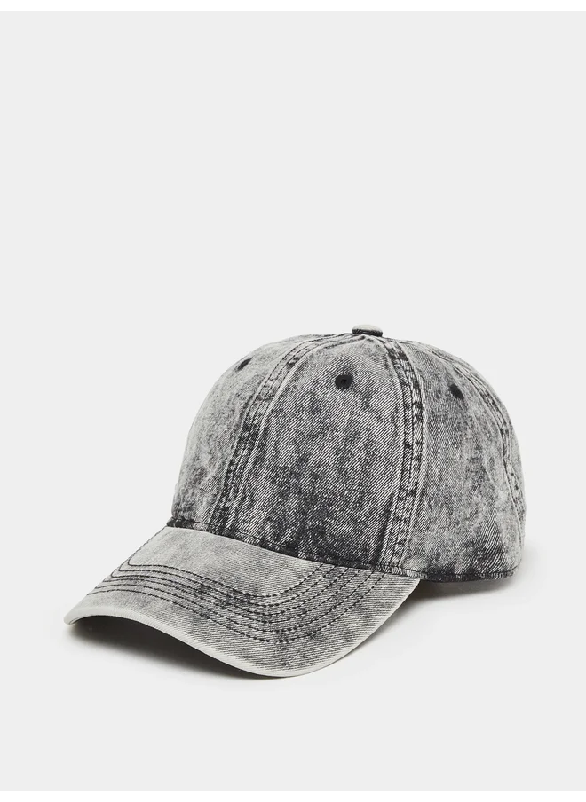 Styli Styli Acid Wash Denim Baseball Cap