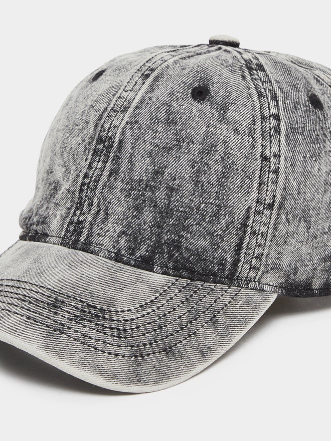 Styli Styli Acid Wash Denim Baseball Cap  - Image 3