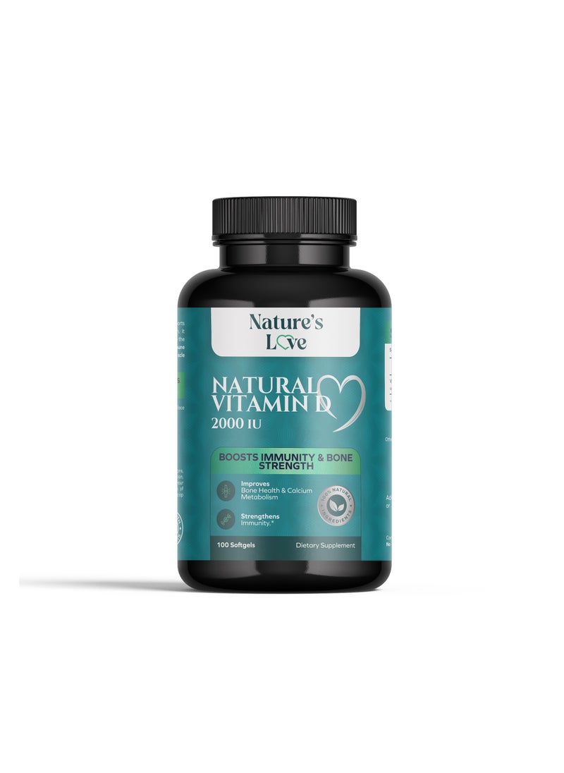 Nature's Love Natural Vitamin D 2000 IU - Immune and Bone Health Support - 100 Softgels - pzsku/ZA55C0480D78484DD53E6Z/45/_/1737614740/5adf37b9-b188-421a-91f6-8bf202dea2c8