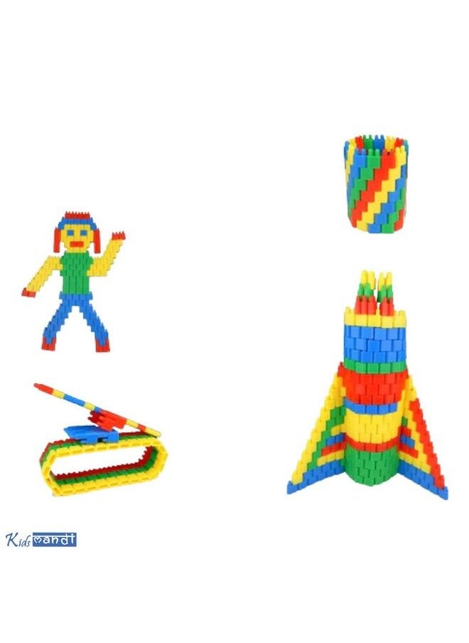 Kids Mandi - 88 Pcs Building Blocks;Interlocking Blocks;Play Blocks;Building Blocks;Learning Blocks Creative Blocks And Learning Educational Toy Set For Kids Of + 3 Years - Image 1