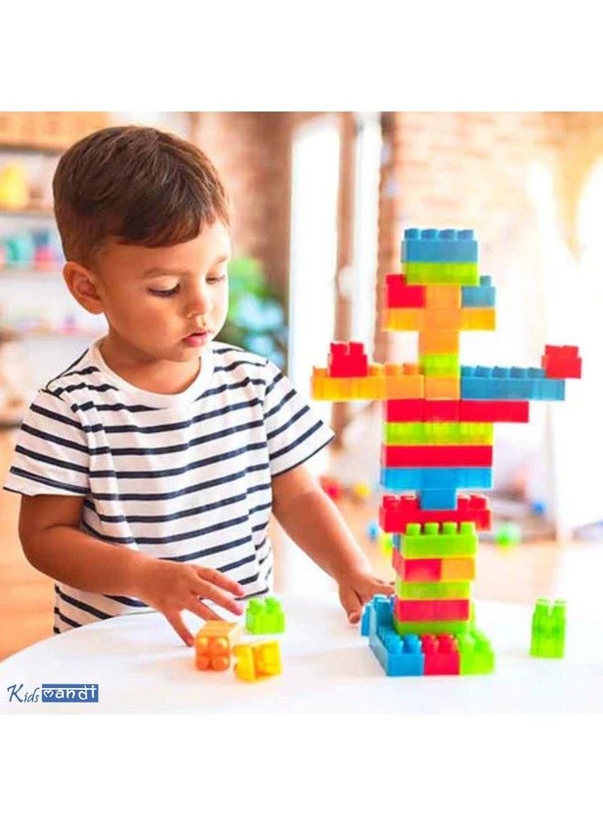 Kids Mandi - 88 Pcs Building Blocks;Interlocking Blocks;Play Blocks;Building Blocks;Learning Blocks Creative Blocks And Learning Educational Toy Set For Kids Of + 3 Years - Image 1