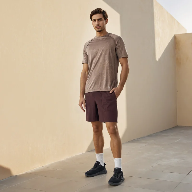 ADOT Regular Fit Raglan Sleeves Seamless T-shirt