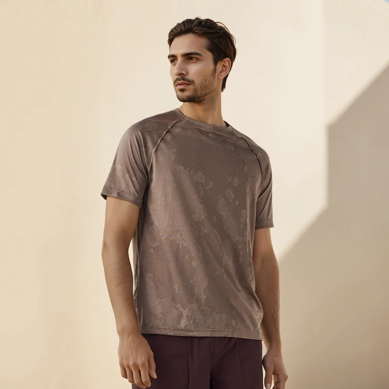 ADOT Regular Fit Raglan Sleeves Seamless T-shirt
