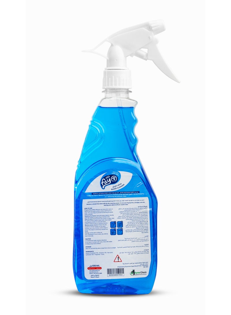 Fay Glass Cleaner-Fresh Waves 550 ml - Image 2