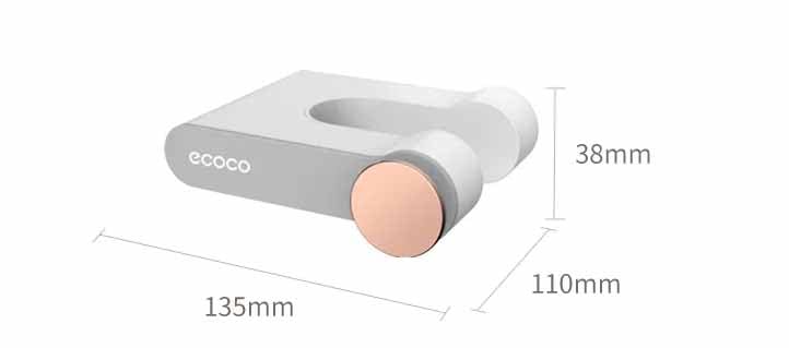 SKOFRI Dryer Holder Wall Mounted Self Adhesive Hair Dryer Holder MultiFunctional Hands Free Bathroom Storage Rack Shelf Hair Blower Holder Space Saving Storage Bathroom - Image 2