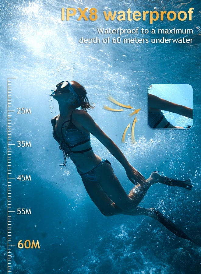 حافظة كاميرا Instax X5 مضادة للماء ضد الصدمات - عازلة للغبار والرمل - عمق 60 متر للغوص - رؤية واضحة تحت الماء مع حافظة شفافة عالية الجودة - Image 3