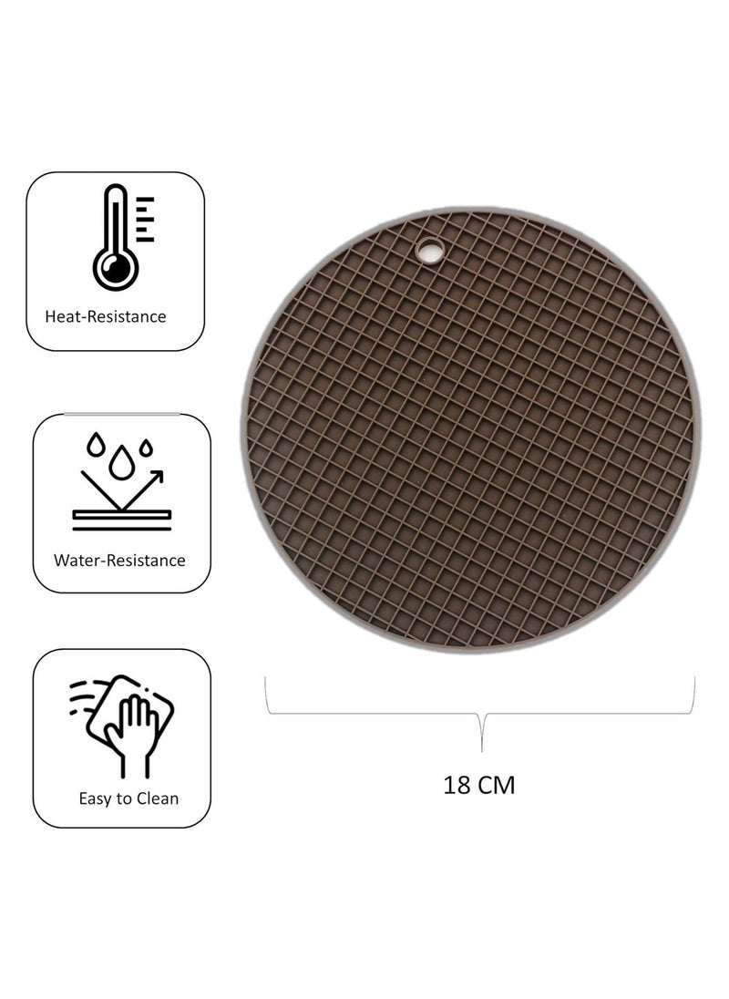Auroware Auroware Kitchen Dining Set of 12 piece Silicone Table mat place mat Water resistance Easy to clean Heat resistance  - Image 2