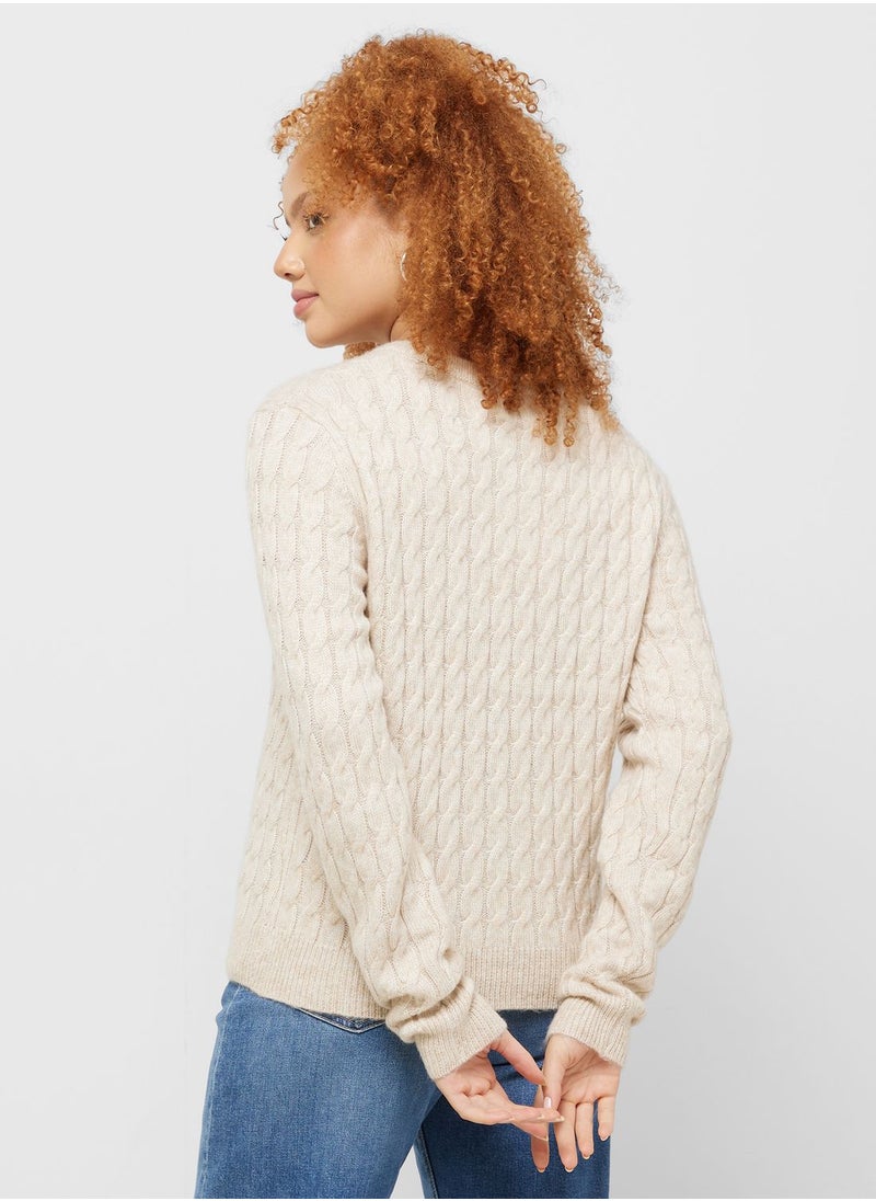 Jacqueline de Yong - Crew Neck Knitted Sweater - Image 1