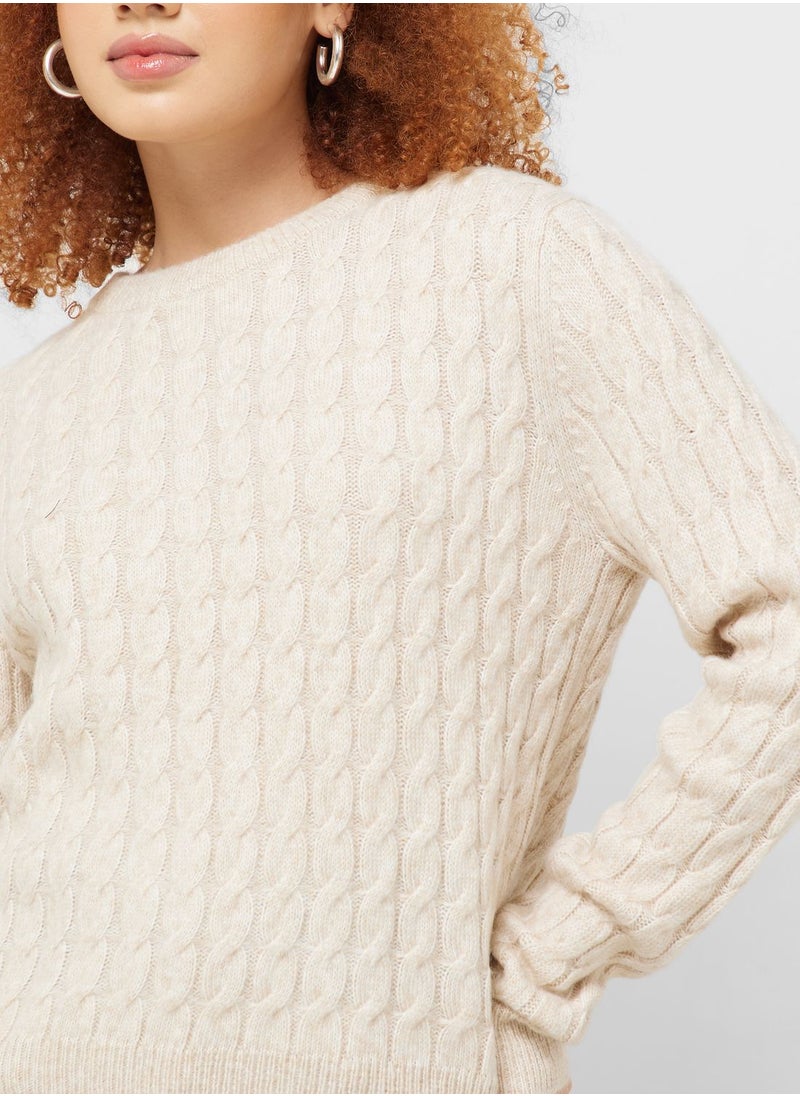 Jacqueline de Yong - Crew Neck Knitted Sweater - Image 1