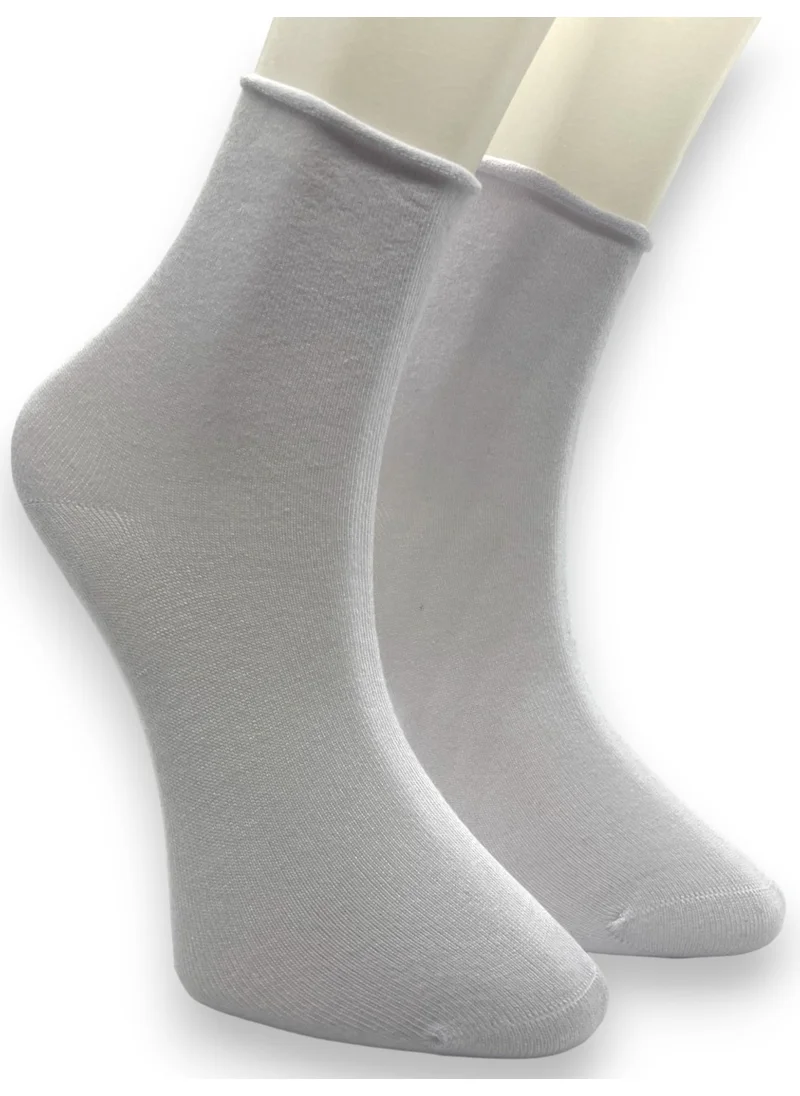 Ciho Socks Premium 3 Pairs Bamboo Women's Elastic Roll Top Socket Seamless Socks / Non-Marking / Non-Squeezing Socks