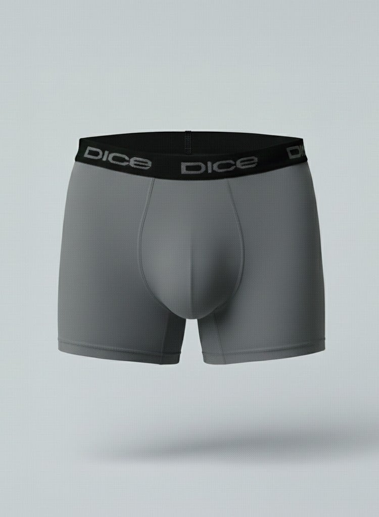 Dice Pack of 6 Cotton Pro Boxer Basic Colors Black, Navy and Grey for Men - Image 3