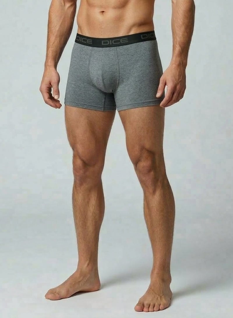 Dice Pack of 6 Cotton Pro Boxer Basic Colors Black, Navy and Grey for Men - Image 2