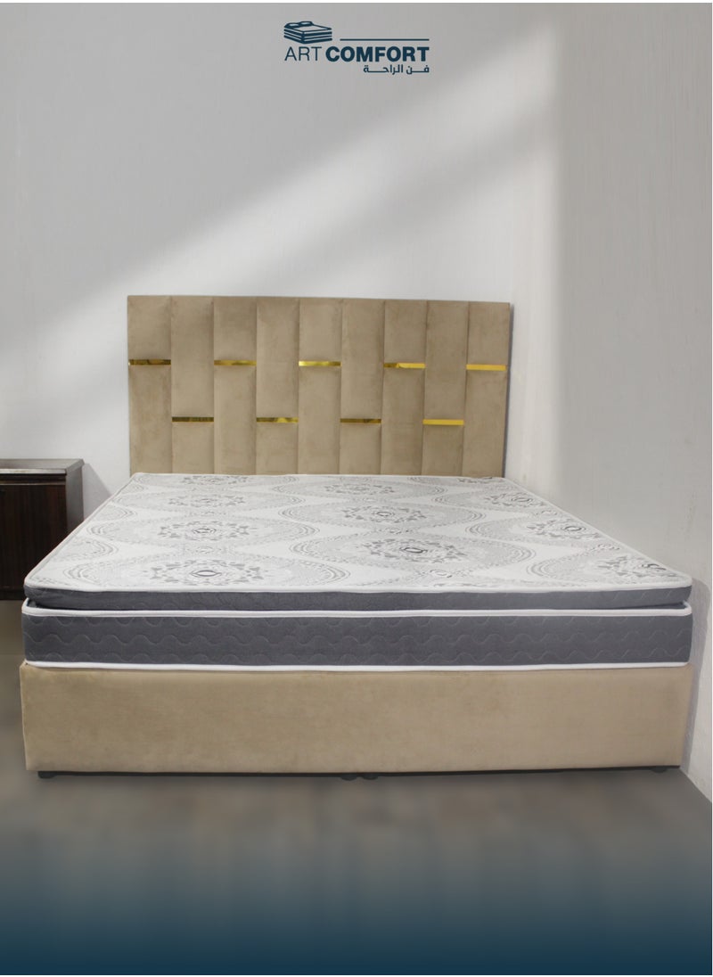 SUPER PLUS Medical Mattress, Queen Size, 200×150×22 cm | Coil-free, made from high-density compressed foam with an insulating padding layer, and equipped with a soft foam layer for pressure relief. Covered with luxurious cotton fabric, perfect for relieving back pain and providing healthy support for restful sleep - pzsku/ZA55CA9EC9D0B65277841Z/45/_/1733832081/80144748-5650-4d14-96fc-fa8386361c7c