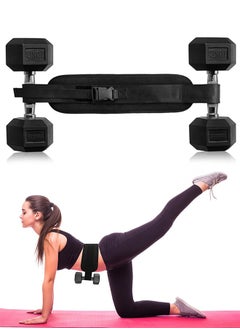 Polish'D Exercise Hip Thrust Belt, Glute Trainer for Home Workouts with Extra Padding, Fully Adjustable Hip Thrust Belt for Dumbbells, Booty Builde, Glute Workout Equipment  - Image 1