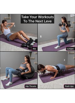 Polish'D Exercise Hip Thrust Belt, Glute Trainer for Home Workouts with Extra Padding, Fully Adjustable Hip Thrust Belt for Dumbbells, Booty Builde, Glute Workout Equipment  - Image 4