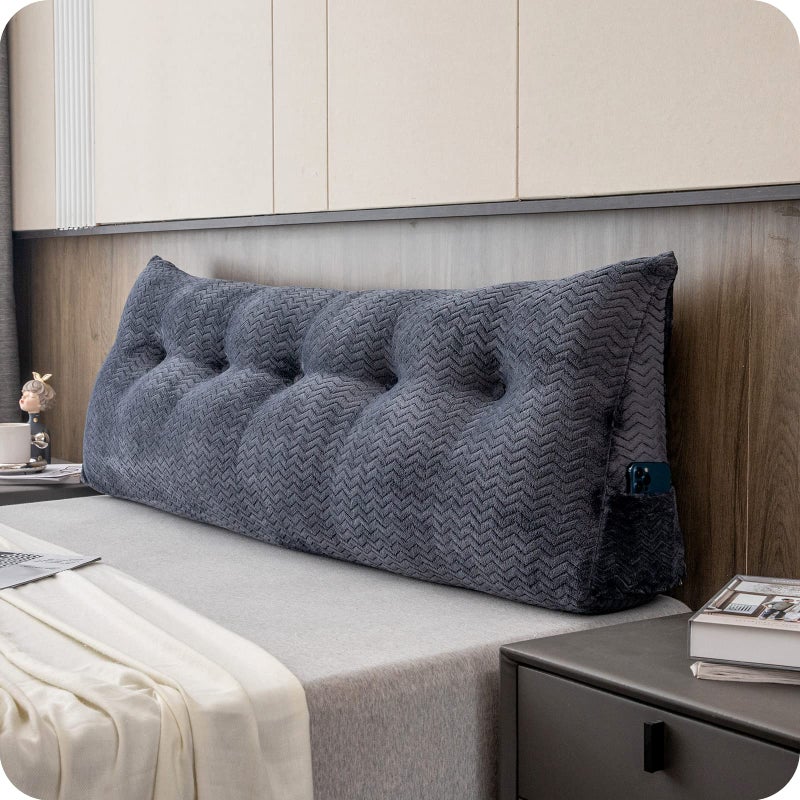 ZOEMO وسادة رأس مثلثية كبيرة من زويمو لدعم الظهر للقراءة