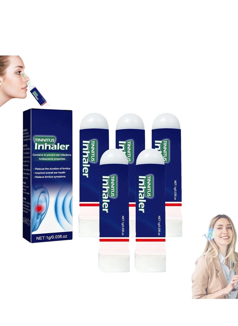 SYOSI 5Pcs Tinnitus Relieves Snorting Relief for Ringing Ears, Tech Silen Inhaler, Restore Your Hearing Helps Relieve Ear Pressure, Effectively Improves and Discomfort  - Image 1