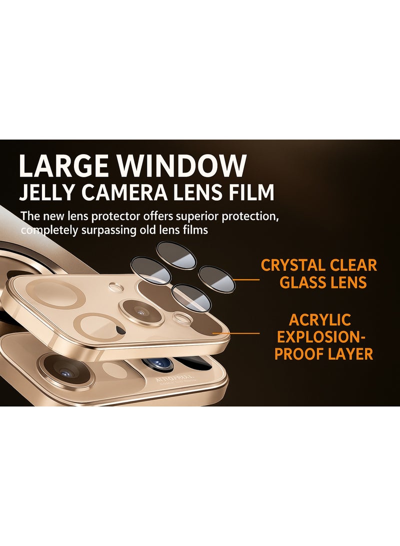 ألترون جراب ALTRONE الجديد لهاتف iPhone 16 Pro Max، غطاء فاخر بتصميم حلقة معدنية بأسلوب مستقبلي، اتصال مغناطيسي، واقي عدسة كاميرا كبير، غطاء نحيف مقاوم للصدمات والخدوش (لون ذهبي رملي) - Image 2