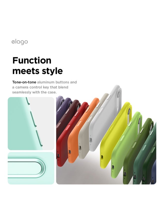 Elago Magnetic Liquid Silicone for iPhone 17 Air case cover [Camera Control Button Cover] compatible with MagSafe Shockproof - Aqua Sky - Image 4