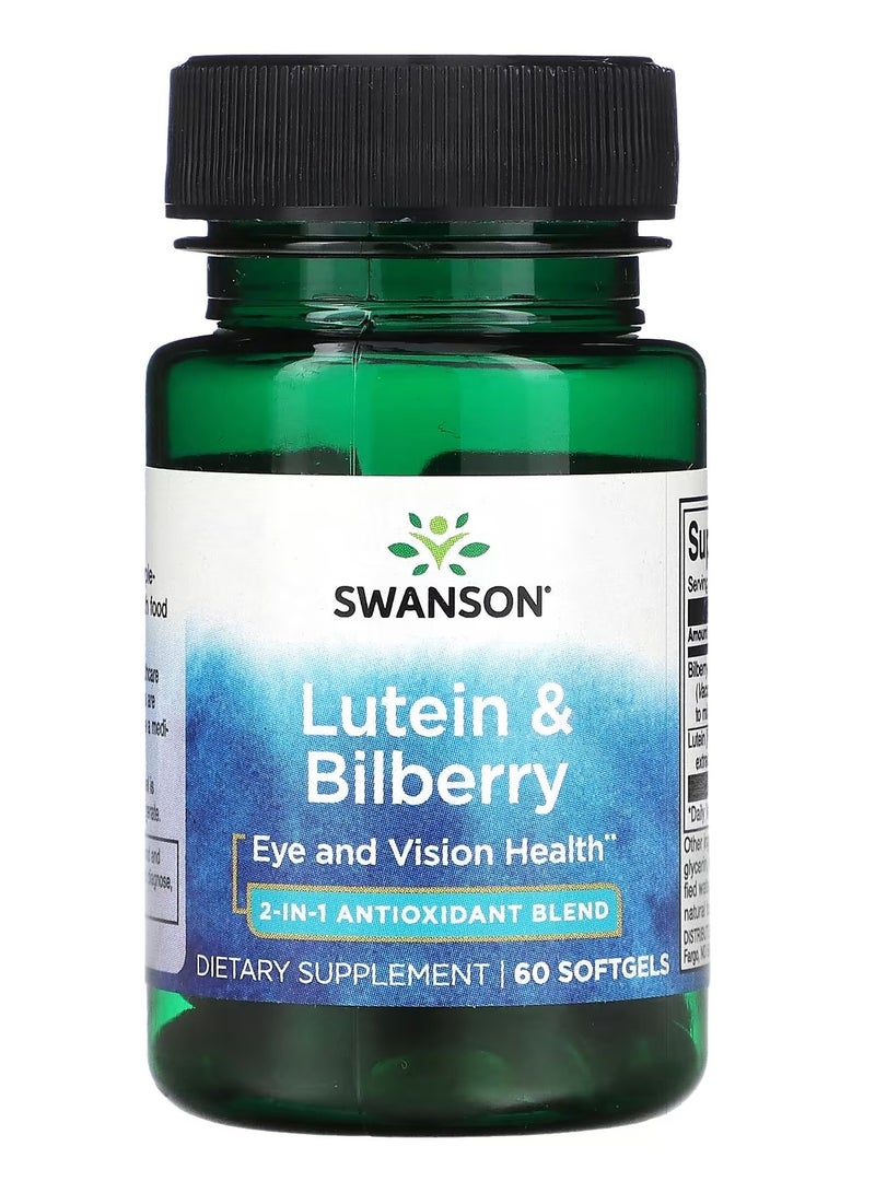 Swanson, Lutein & Bilberry, 60 Softgels