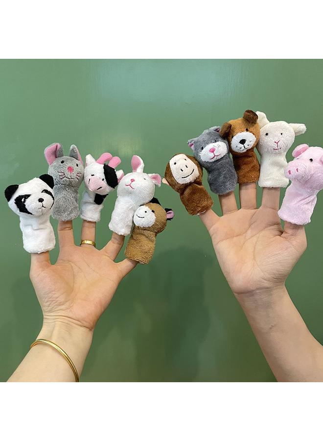 الأزرق جي دبليو الترويج للأطفال اللطيفين ، لعبة الإصبع ، دمية الأرنب ، مجموعة الأصدقاء الجيدين للآباء والأطفال ، دمية الإصبع - Image 3