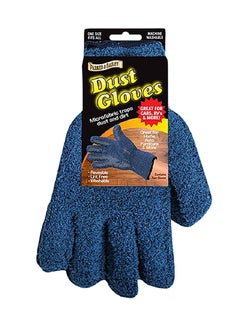 Parker & Bailey 2-Piece Lint Free Reusable Microfiber Dust Glove Set Blue 22.86 x 12.7 x 2.54 cm 742085  - Image 1