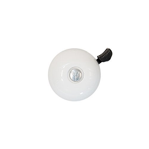 Firmstrong Bike Bell, Classic Beach Cruiser Bicycle Handlebar Accessories for Adult Men and Women, White - Image 1