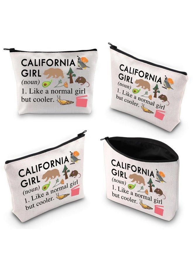 XYANFA California Makeup Bag California Trip Gift Vacation Gift Cali Girl Gift California Themed Gift Summer Beach Zipper Pouch, CALIFORNIA GIRL, Fashion - Image 5
