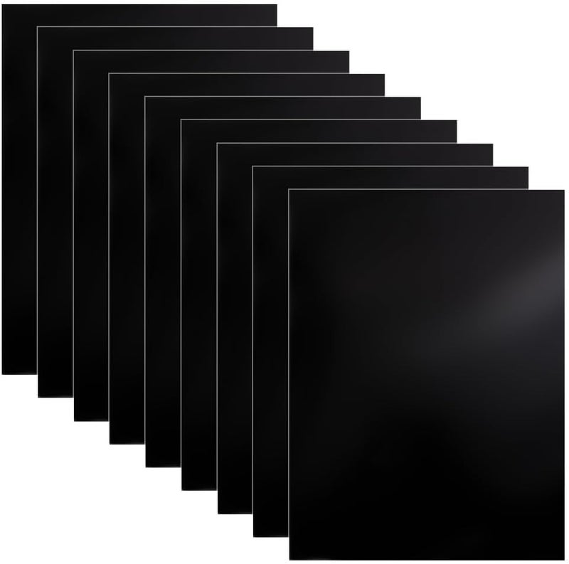 10 أوراق، ورق اختبار النقش بالليزر الأسود مقاس A4 210mmx297mm وجهان ورق وضع العلامات بالليزر لآلة وضع العلامات والنقش بالليزر الليفي وآلة القطع بالليزر - Image 1