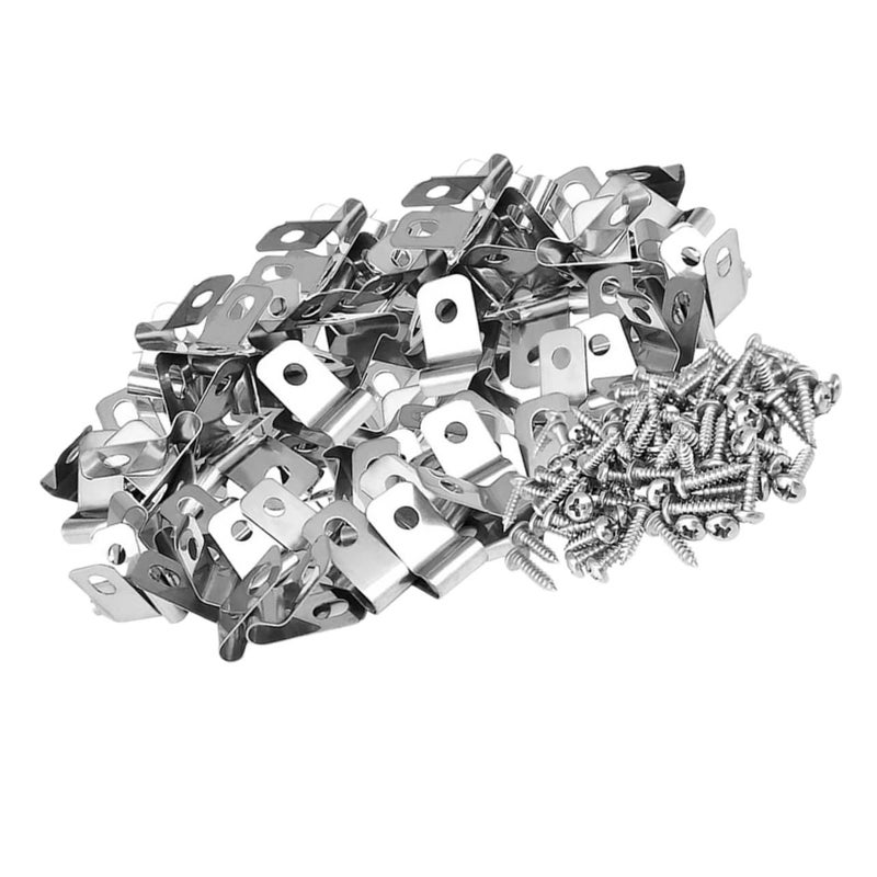 Stainless Steel Wire Fence Clamps 100 Sets for Easy Installation in Pet Cages and Gardens - Image 2
