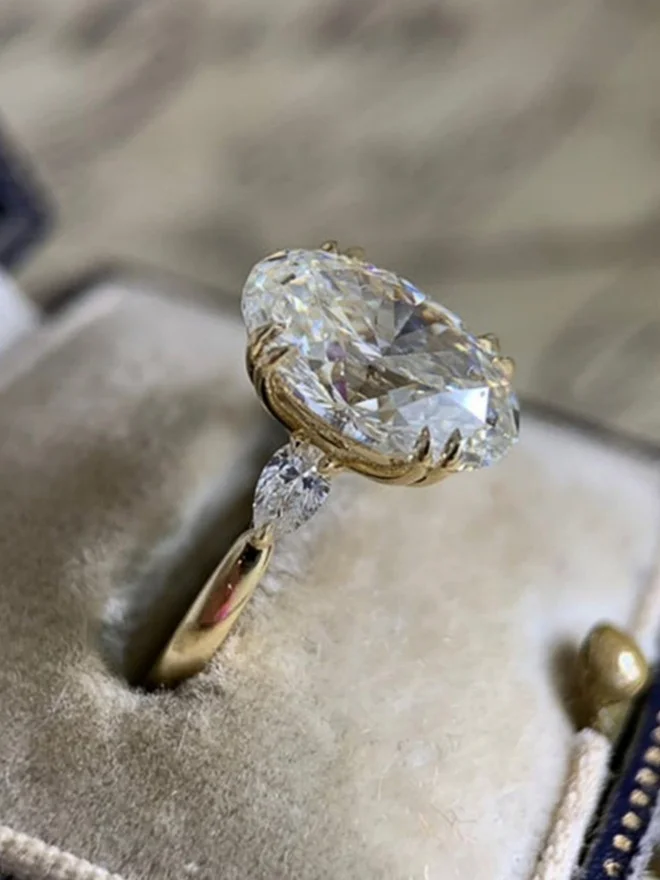 Styli  Embellished Oval-Cut Ring for Women | Best Price UAE
