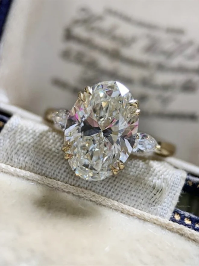 Styli  Embellished Oval-Cut Ring for Women | Best Price UAE