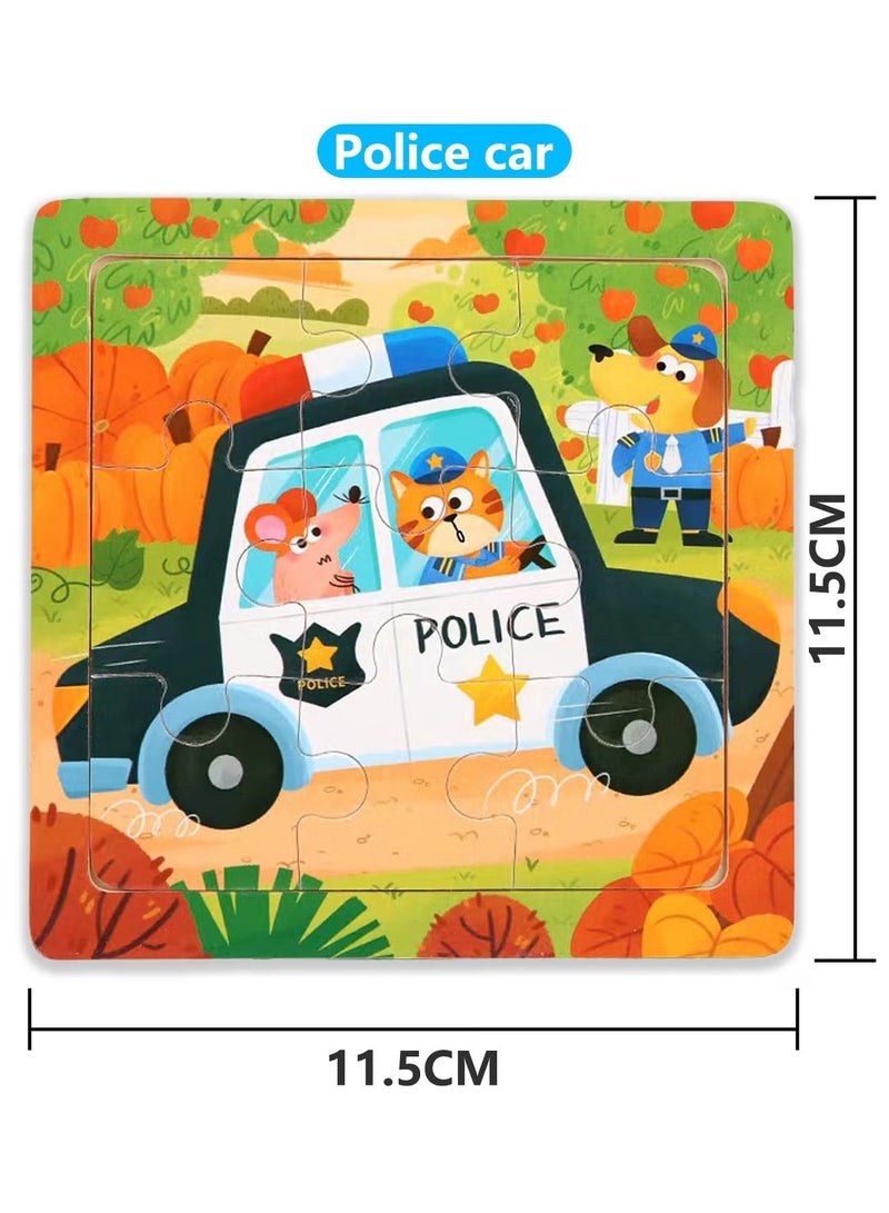 6 Piece Preschool Educational and Learning Animal Jigsaw Puzzle Toy Gift Set Toddler Puzzles Party Favors for Girls and Boys(Portable Travel Puzzles) - Image 5