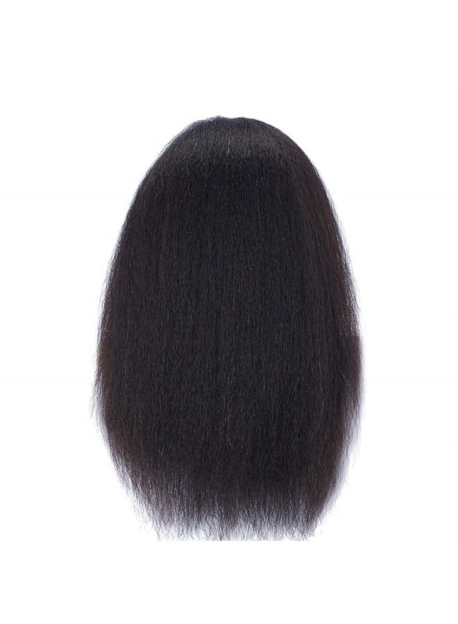Hairlink 100% Real Hair Afro Mannequin Head Hairdresser Hair Styling Training Head Dolls for Cosmetology Manikin Maniquins Practice Head with Stand (6611B0216) - Image 5