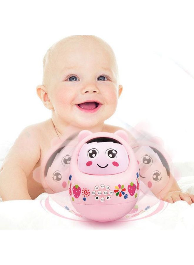 Baby Early Education Machine Tumbler Toy Children Baby Phone Phone Music Fun Story Machine Supermarket Stall-Color:Early Education Tumbler Pink  Bag + Rechargeable Battery - Image 3