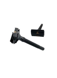 G.B.S .B.S Men'S Grooming Set Double Edge Safety Razor Rubber Coated Butterfly Nonslip Long Razor Allnatural Soap Synthetic Brush Stand Ceramic Mug Includes 15 De Blades  - Image 3