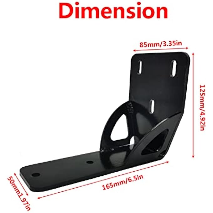 rayihni 813402 حامل مظلة بزاوية 50 مم متوافق مع قضيب ثولي راينو الثقيل - Image 2