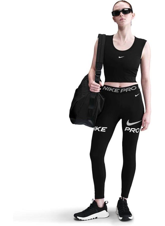 Nike Women’s Nike Pro 365 Mid-Rise 7/8 Tights Graphic - Image 1