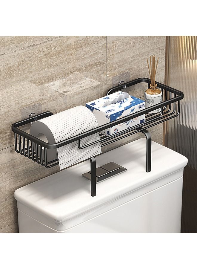 Bathroom over the Toilet Shelf,Bathroom Storage Organizer Shelves for Organizing Paper Towels Shampoo,Black  - Image 1