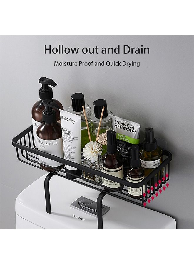 Bathroom over the Toilet Shelf,Bathroom Storage Organizer Shelves for Organizing Paper Towels Shampoo,Black  - Image 2