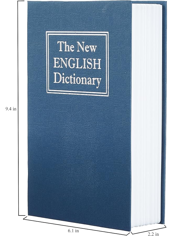 erorex Book Safe Key Lock Large Blue - Image 5